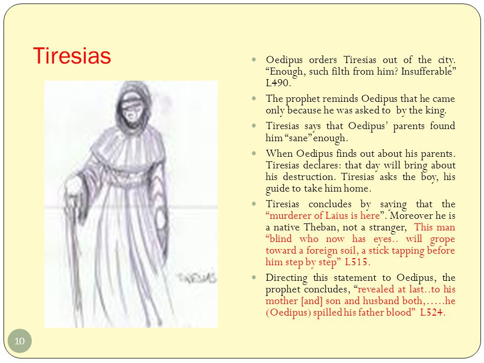 who is tiresias in oedipus the king