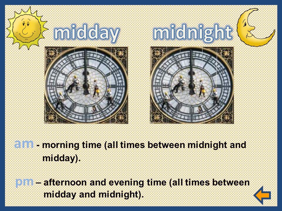 Полночь на английском. Midday Midnight. Часы на английском PM. Английские часы a.m p.m. Afternoon часы.
