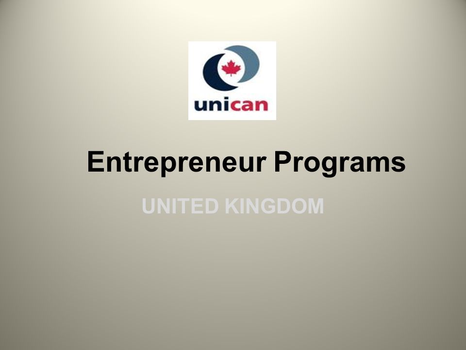 Entrepreneur Programs UNITED KINGDOM