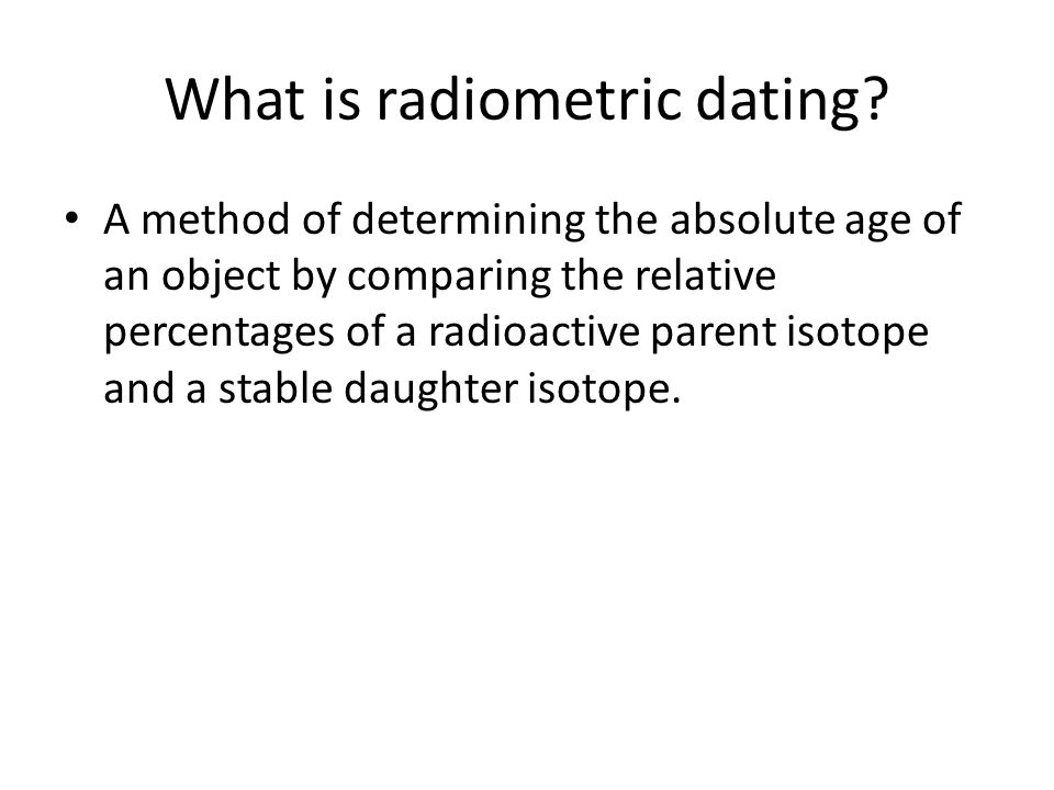 radioactive uranium dating is used to determine the age of dating blog for guys