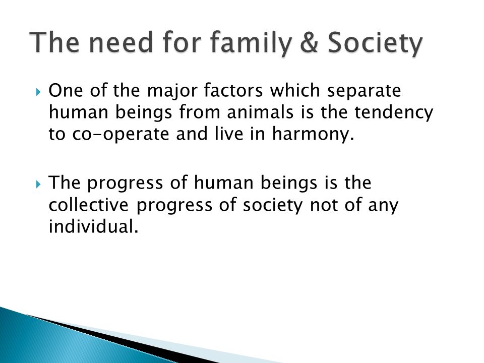 One of the major factors which separate human beings from animals is the  tendency to co-operate and live in harmony.  The progress of human beings.  - ppt download