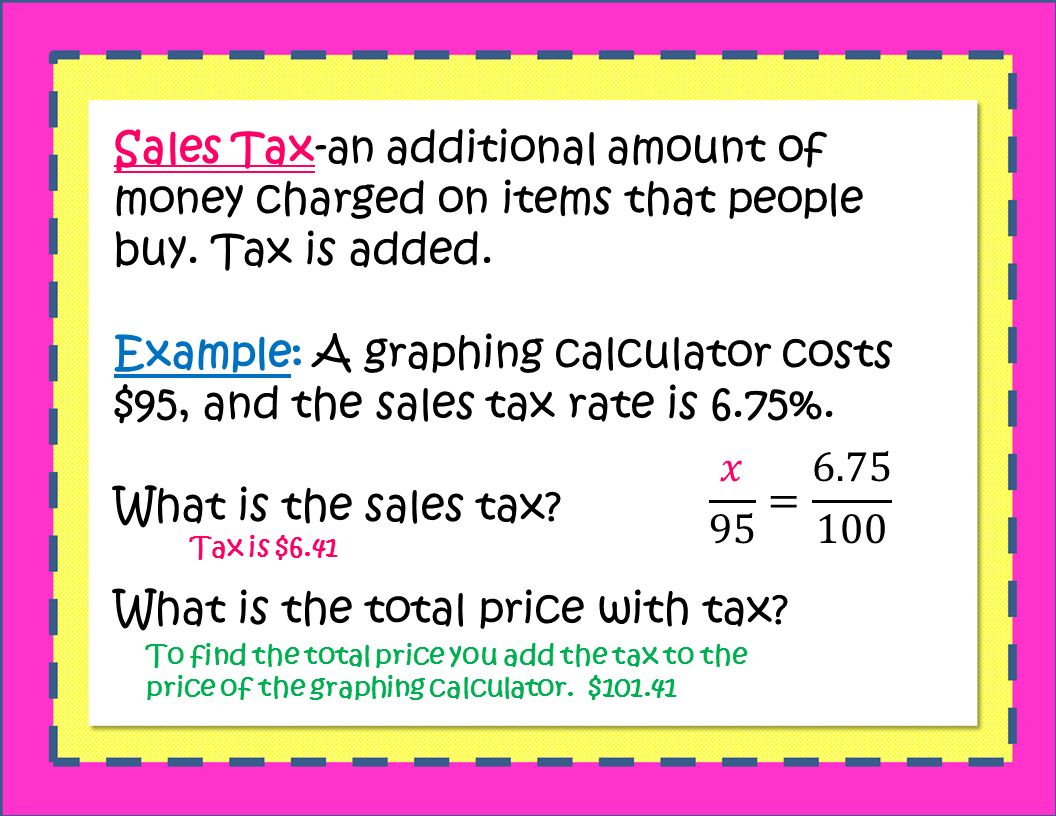 6 75 Tax Chart