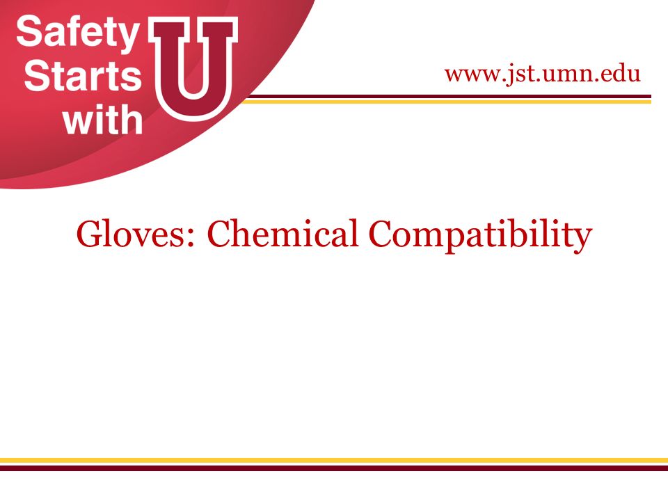 Chemical Glove Chart