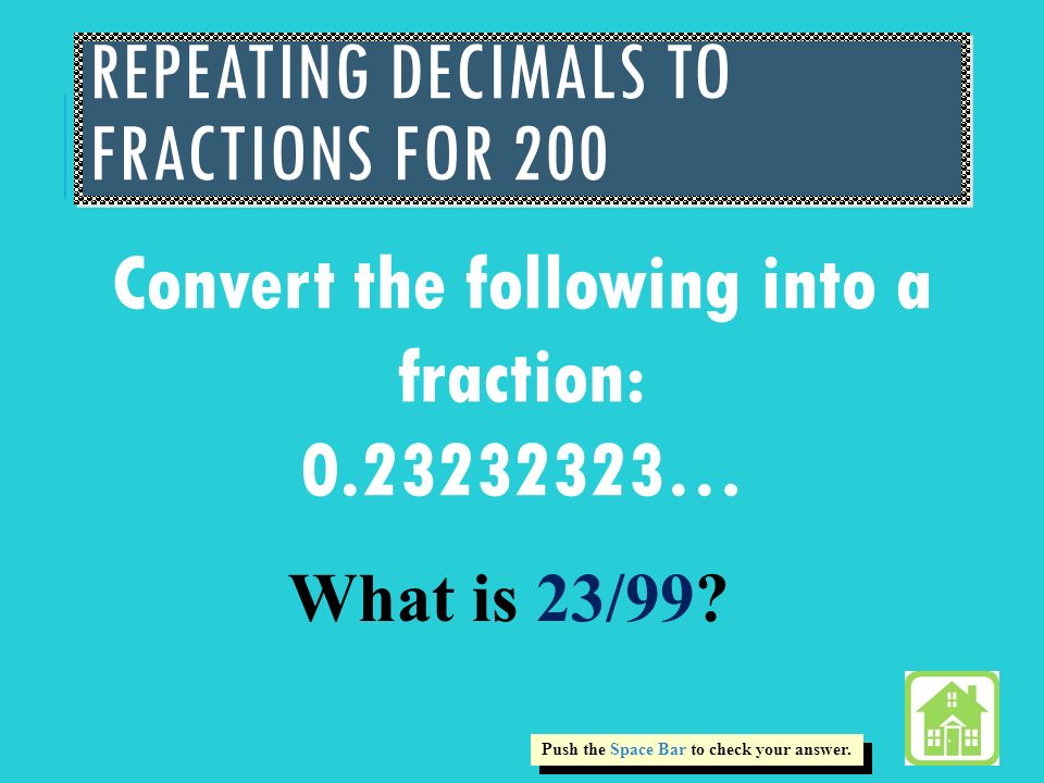 Unit 1b Jeopardy Clifying And Ordering Fractions Ppt 13 Repeating