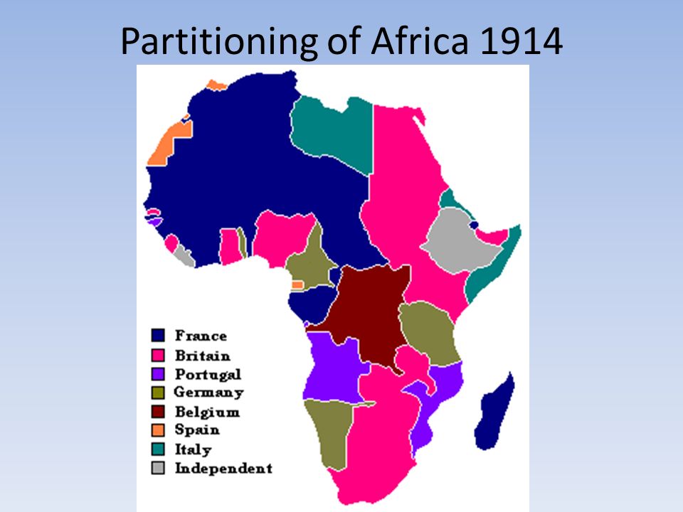 Partitioning of Africa 1914