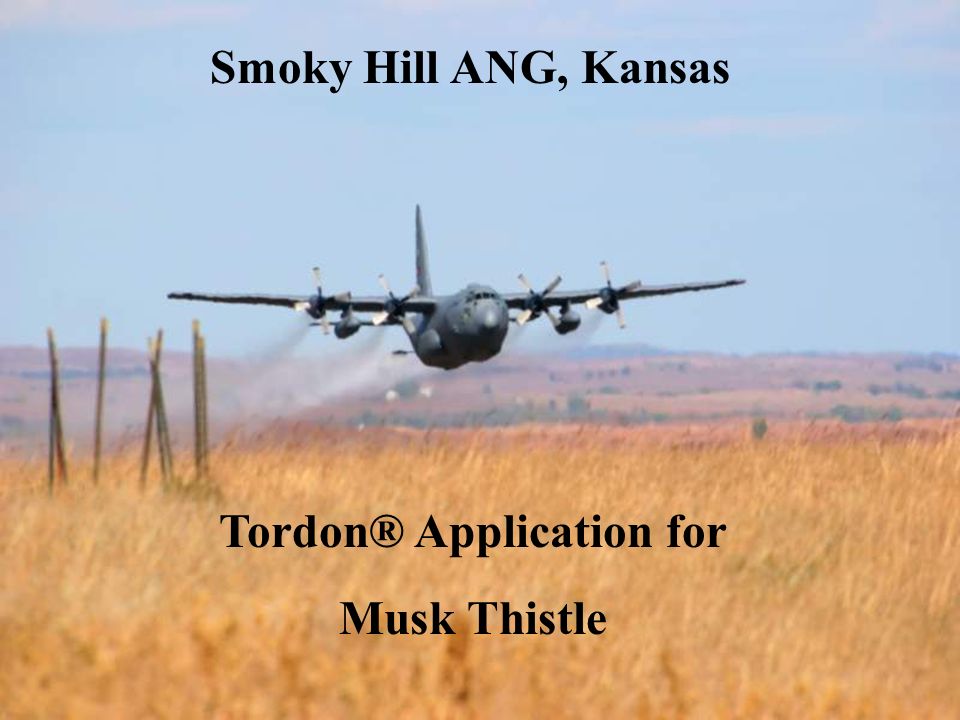 Tordon® Application for Musk Thistle Smoky Hill ANG, Kansas