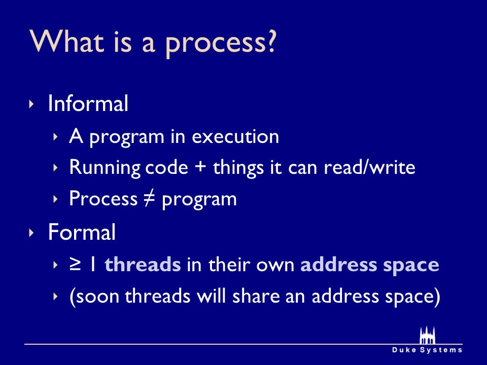 What is a process.
