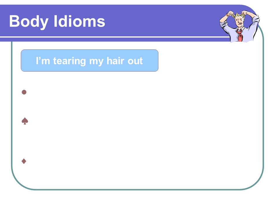 Body Idioms Do You Know Any English Idioms Connected With Body Ppt Download