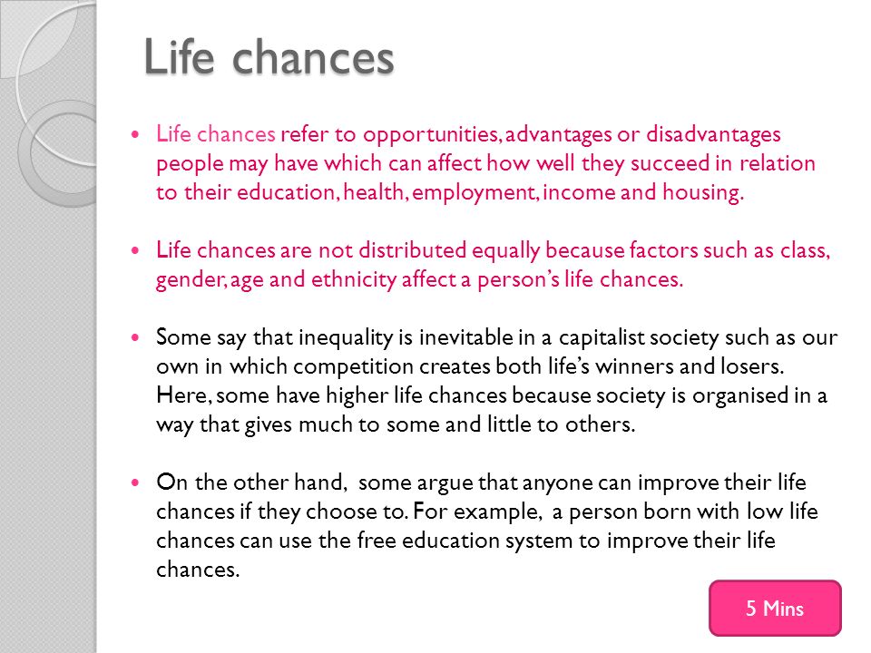 life chances sociology