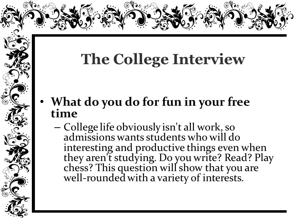 write about your college life