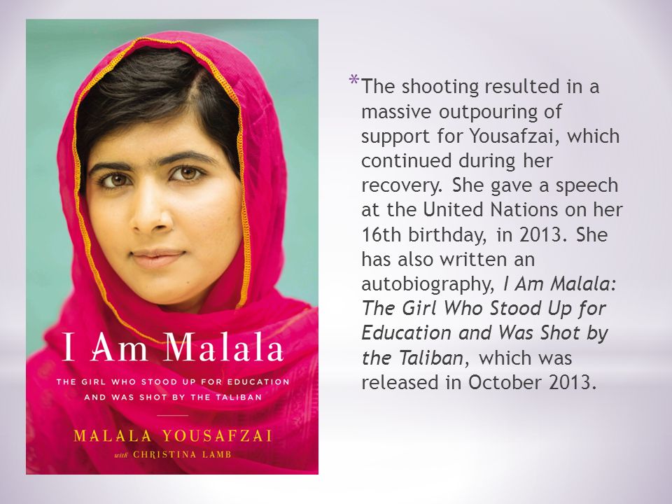 Essay writing on malala yousafzai