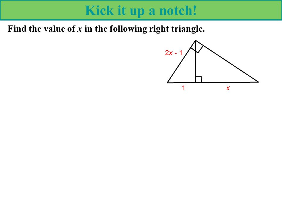 “What we do in life echoes in eternity.”. 7.4 Similarity in Right Triangles. -  ppt download