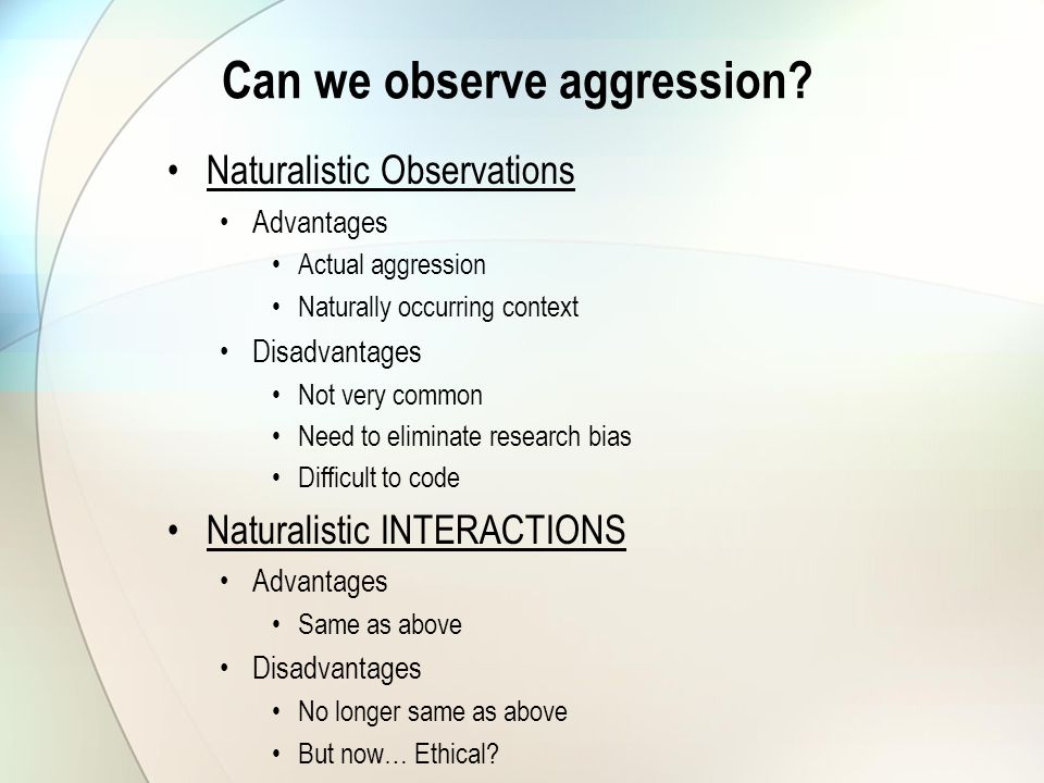 Study No Downside To Eliminating >> Methodology Of Aggression How To Study Aggression Real World Study No Downside To Eliminating >> Methodology Of Aggression How To Study Aggression Real World