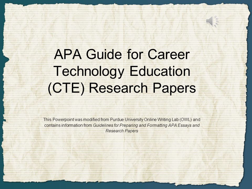 cte research paper