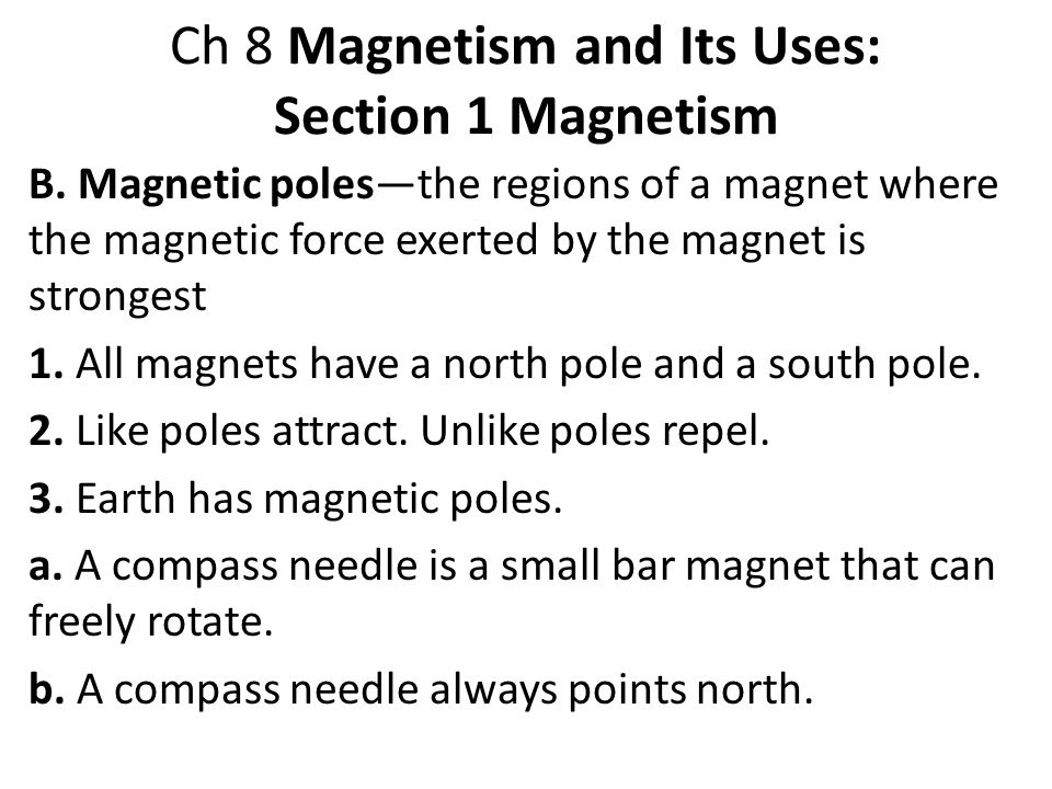 magnet and its uses