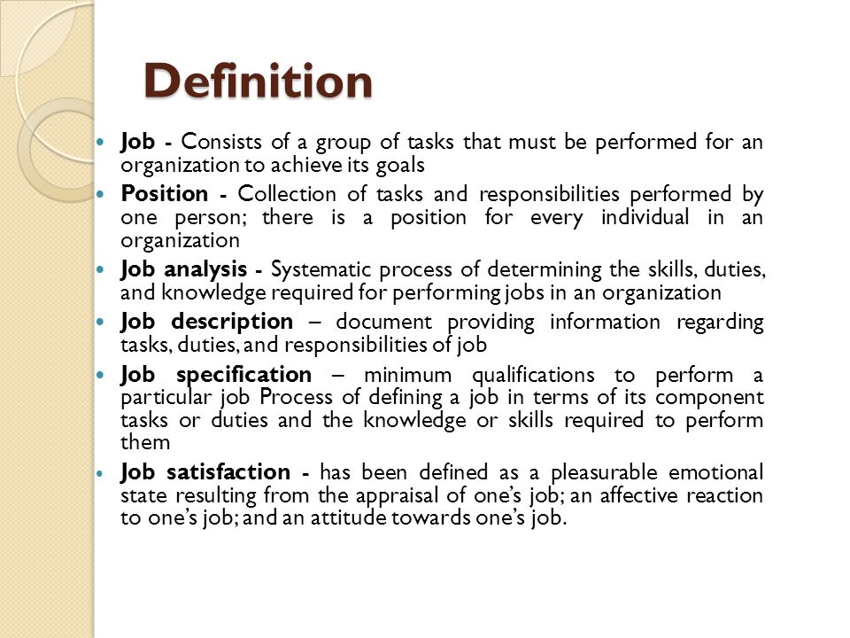 Definitions of job local government sindh jobs