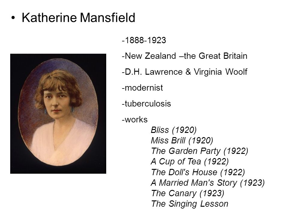 katherine mansfield the canary
