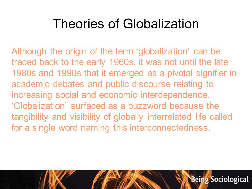 proponents of globalization