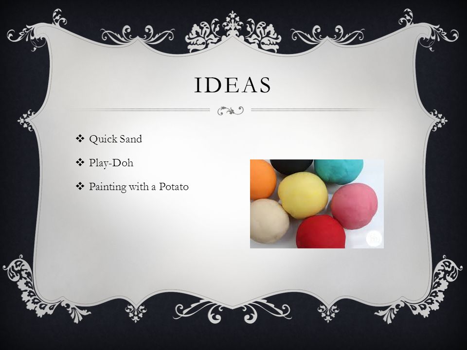  Quick Sand  Play-Doh  Painting with a Potato IDEAS