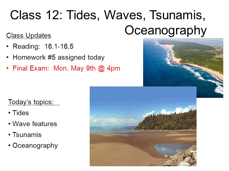 oceanography topics