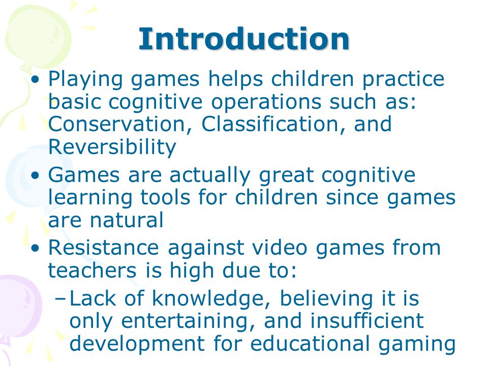 video games as learning tools