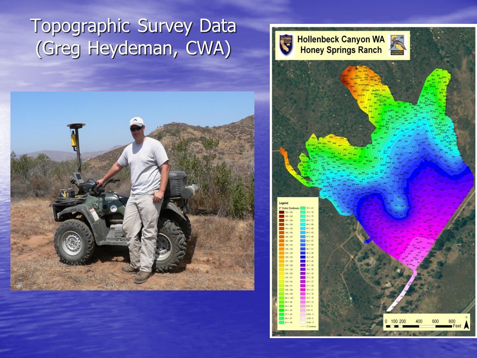 Topographic Survey Data (Greg Heydeman, CWA)