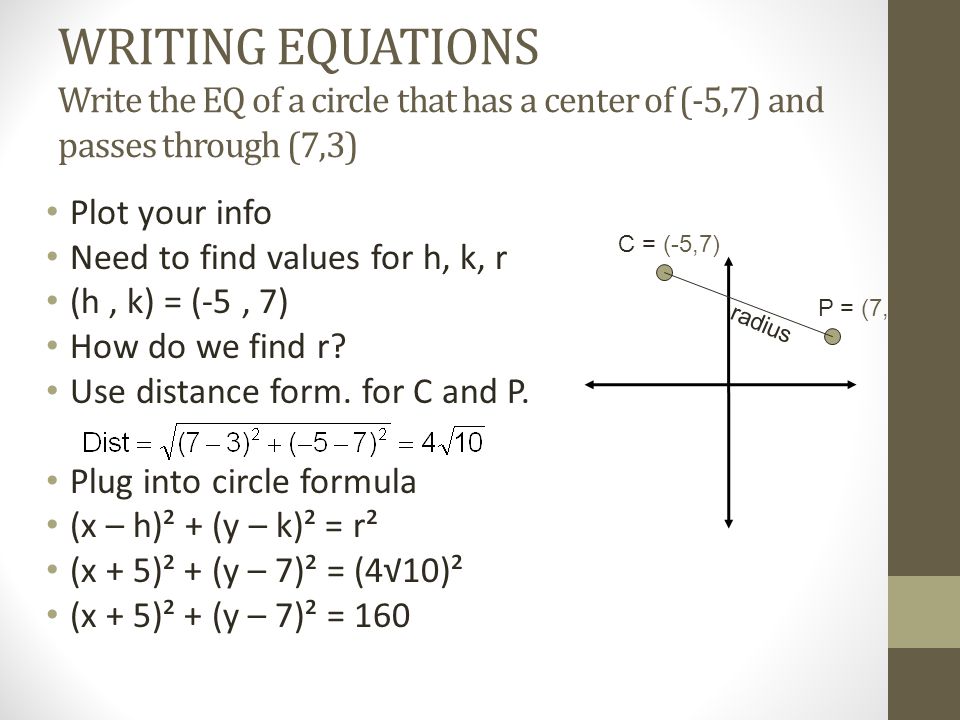 Circles Equations Find The Missing Value To Complete The Square 6 X 2 2x 7 X 2 4x 8 X 2 6x Circles Warm Up Find The Missing Value To Complete Ppt Download