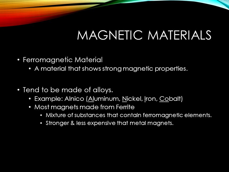 what are magnets made from