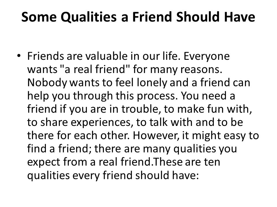 What Does It Mean To Be a Good Friend?