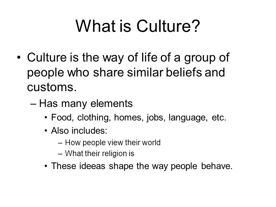 The Cultures of North Africa Africa. What is Culture? Culture is the ...