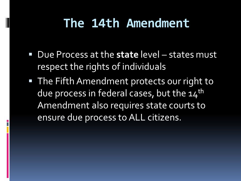 Th Amendment Ef 82 A7 Due Process Th Amendment Ef 82 A7 Due Process