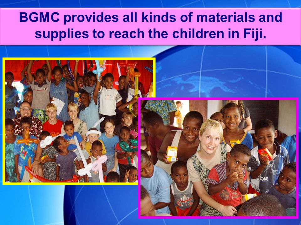 BGMC paid for the KidsQuest evangelism kit to reach the kids of Fiji