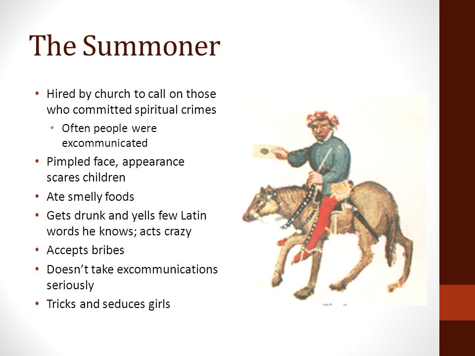 summoner in the canterbury tales