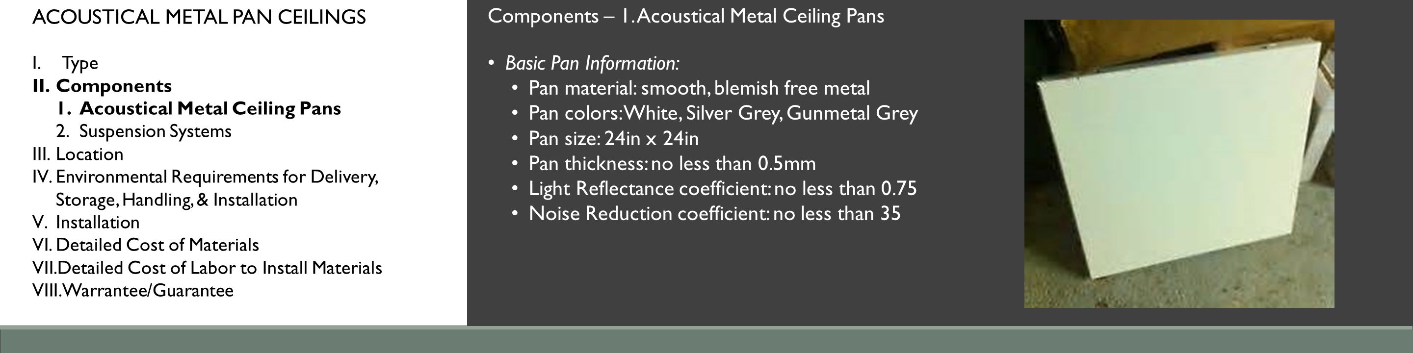 Acoustical Metal Pan Ceilings Tena Pettit Ppt Download