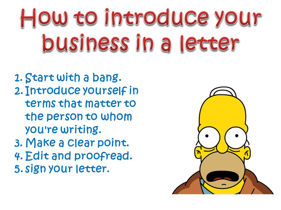 An Introductory Business Letter Is Supposed To Make A Good