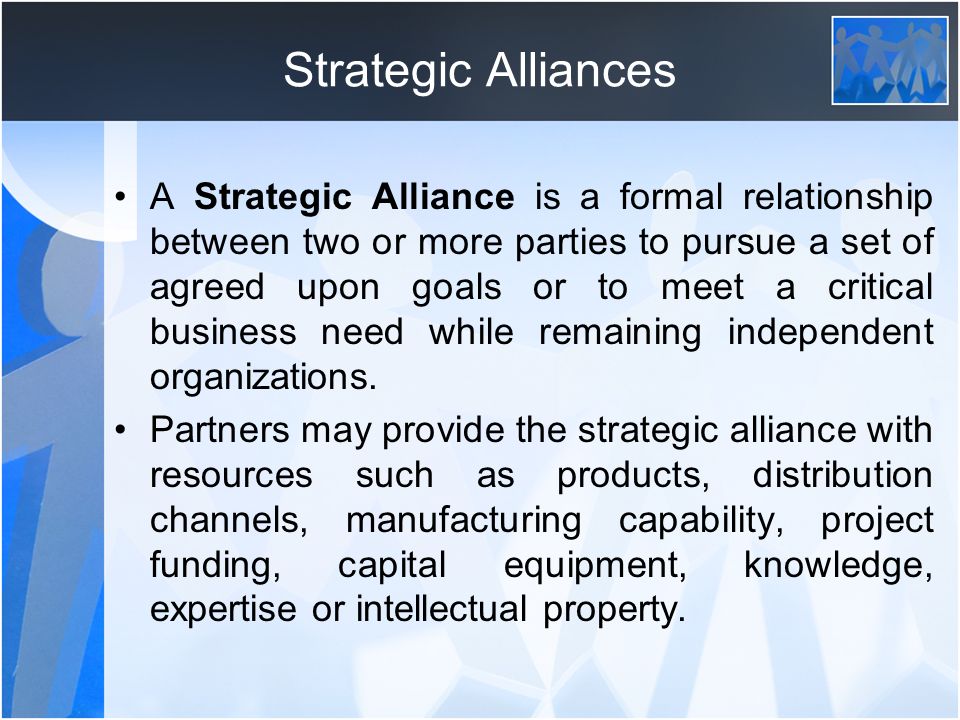 Strategic alliances Joint venture Merger & acquisition. - ppt download