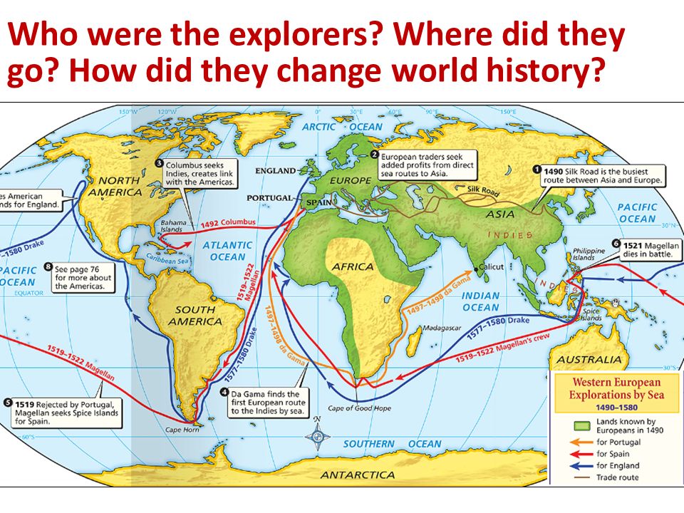 The Age of Exploration Who were the explorers. Where did they go.