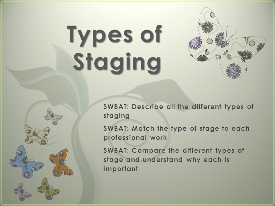 7 Types of Staging