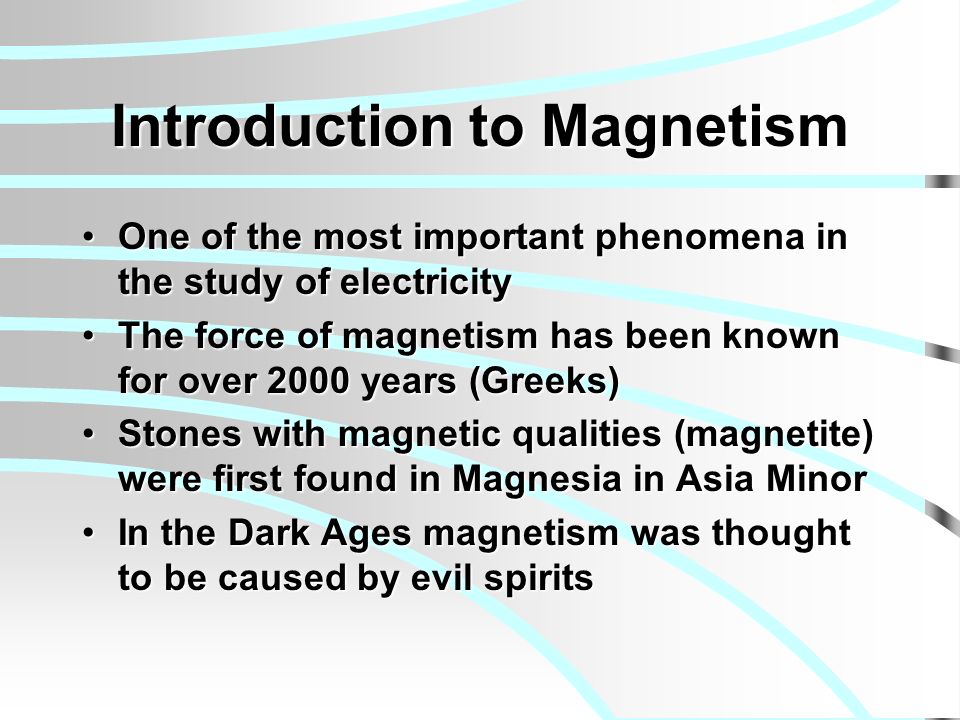 introduction to magnetism
