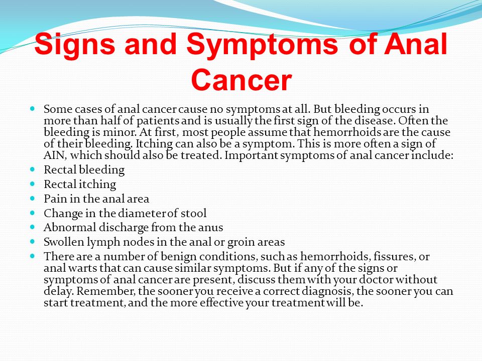 Anal cancer signs and symptoms galleries 619