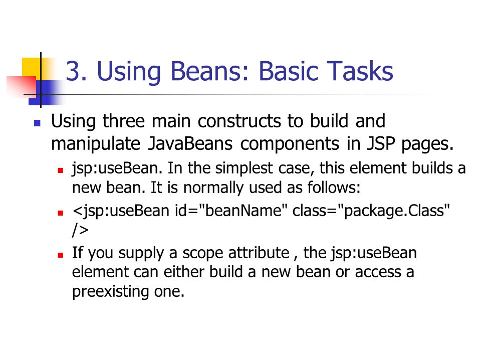 Chapter 14 Using JavaBeans Components in JSP Documents. - ppt download