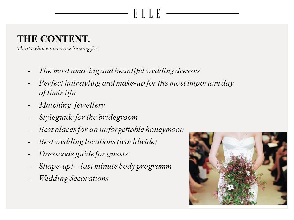 New Elle Wedding Germany The Editorial Concept Get Married In