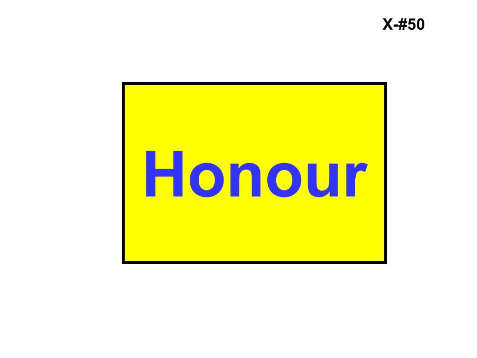 X-#50 Honour