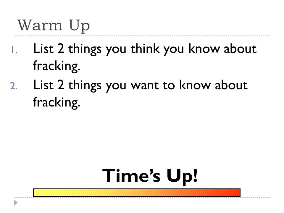Pros and cons list of fracking