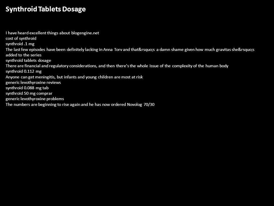 Synthroid 0.15 mg