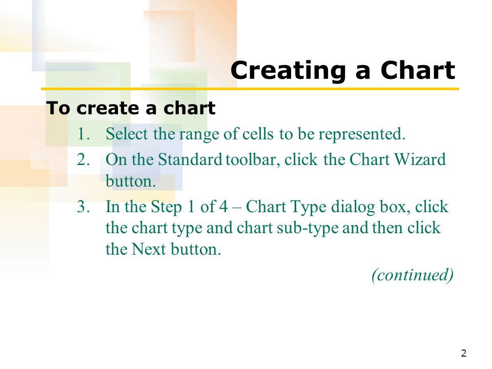 Chart Wizard Button