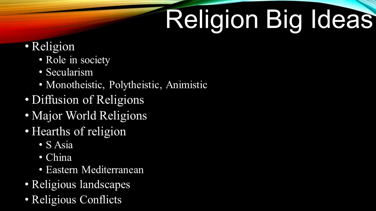Monotheistic religions. The concept of monotheistic religion Monotheistic religions. The concept of monotheistic religion