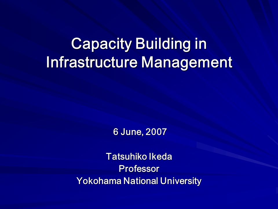 thesis capacity building