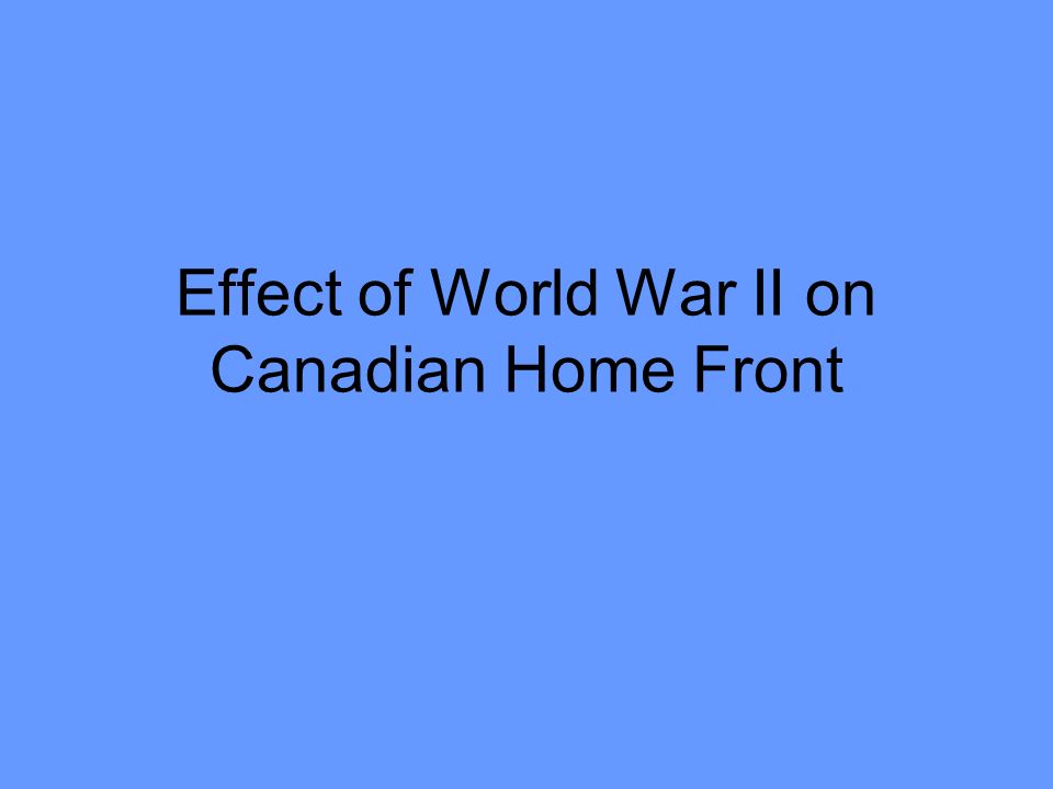 social effects of world war 1