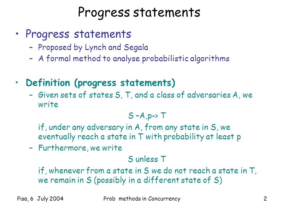 Formal Methods for Concurrency